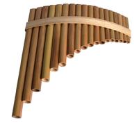 pan flute for beginners Beginner's Introduction To The Traditional Ethnic Musical Instrument 18-pipe Panpipe In F Key (Color : Left)