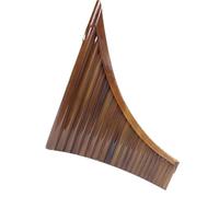 pan flute for beginners Beginner's Professional Wooden Support 22-pipe Pan Flute National Musical Instrument In C Key And G Key (Color : C)