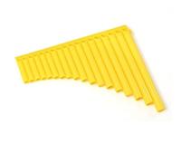 Pan Flute For Beginners Easy To Learn Panpipes 16 18 Pipes Professional Performance Instrument For Beginners C Major(D18 tube yellow)