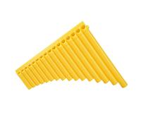 Pan Flute For Beginners Easy To Learn Panpipes 16pipe Designed For Beginners Suitable For All C Major Instruments(16 tubes in yellow)