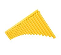 Pan Flute For Beginners Easy To Learn Panpipes 16pipe Or 18pipe Designed For Beginners Suitable For All C Major Instruments(18 tubes of yellow)