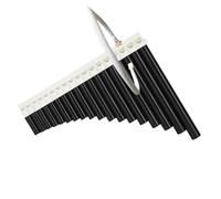 Pan Flute For Beginners Easy To Learn Panpipes With A Sliding Mouthpiece 16 Or 18 Pipes In C Major Perfect For Beginners(18 tubes of black)