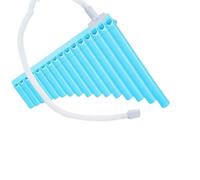 Pan Flute For Beginners Easy To Learn Panpipes With A Sliding Mouthpiece 16 Or 18 Pipes In C Major Perfect For Beginners(16 tubes of blue)