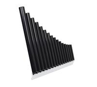 pan flute for beginners Pan Flute 16 Pipes C Key Panpipe Traditional Woodwind Musical Instrument With Bag (Color : Black)