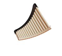 Pan Flute For Beginners Pan Flute 16tube Or 18tube Beginner Friendly Curved Black C Major Professional With Accessories(Arc-shaped 16-tube off-white)