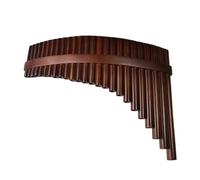 Pan Flute For Beginners Pan Flute Beginner 25 Pipes C And G Keys Wooden Strips With Hoops Comes With A Bag(25C adjusts the left-hand bass)