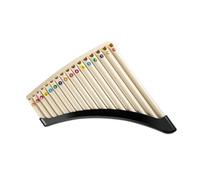 Pan Flute For Beginners Pan Flute With Curved Pipes 16 18tubes C Major Professional For Beginners And Instrumentalists(16-pipe beige elbow)