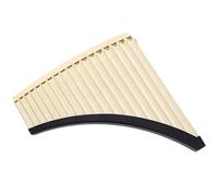 Pan Flute For Beginners Panpipes 16 18 Pipes C Major Beginner And Professional Playing Traditional Instrument Easy To Learn(16-tube (beige with brown trim))