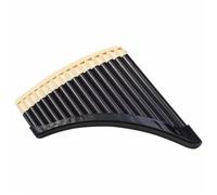 Pan Flute For Beginners Panpipes 18 Pipes C Major Easy To Learn For Beginners And Professional Players(16-tube beige-coffee curved)