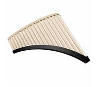 Pan Flute For Beginners Panpipes 1816 Pipes C Major Curved Pipe Suitable For Beginners And Professional Players(18-inch bent tube C-tone beige-brown)