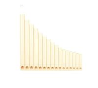 Pan Flute For Beginners Panpipes Are Easy To Learn Suitable For Beginners And Adults 16 Pipes C Major With Mouthpiece(Basic white version with wind instrument)