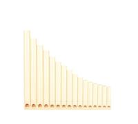 Pan Flute For Beginners Panpipes Are Easy To Learn Suitable For Beginners And Adults 16 Pipes C Major With Mouthpiece(Basic white version)