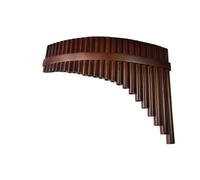 Pan Flute For Beginners Professional Performance Panpipe Instrument With Tuning Wooden Strips And Hoops 25 Or 22 Pipes In G And C Major(22-tube C major right-hand bass)