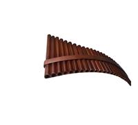 Pan Flute For Beginners Professional Performance Panpipe Instrument With Tuning Wooden Strips And Hoops 25 Or 22 Pipes In G And C Major(25-tube G major left-hand bass)