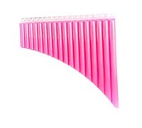 Pan Flute For Beginners Resin Panpipes Are Easy To Learn And Beginner Friendly Featuring 18 Pipes And Vibrant Colors(Pink 18-tube)