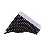 Pan Flute For Beginners Resin Panpipes Are Easy To Learn And Beginner Friendly Featuring 18 Pipes And Vibrant Colors(Black 16-tube)