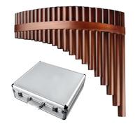 pan flute for beginners Traditional Wind Musical Instrument Pan Flute 25 Pipes G Key Woodwind (Color : Left add box)