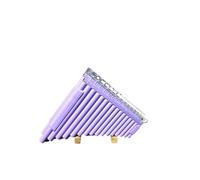 Pan Flute For Beginners Twelve Tone Equal Temperament 32pipe Double Panpipe Beginner And Professional Playing Of Traditional Musical Instruments(Iris purple)