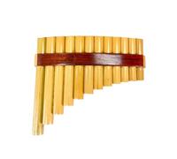Pan Flute Instrument 12pipe G Natural Panpipe Professional Grade Sturdy Instrument(12-tube right hand holding e2 G key 6)