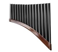 Pan Flute Instrument 15 Pipes Brown Pan Flute G Key Removable PanPipes Woodwind Traditional Musical Instrument(Right Hand)