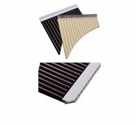 Pan Flute Instrument 18pipe Resin Panpipe A Simple And Easy To Learn Wind Instrument For Beginners And Professionals(Beige 18 tubes)