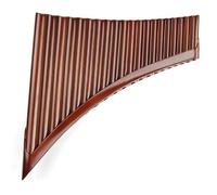 Pan Flute Instrument 20 Pipes Pan Flute E Key With Brown Made Musical Instrument Professional Performance(LEFT)