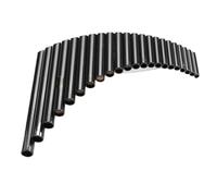 Pan Flute Instrument 22 Pipes ABS G Key Pan Flute Professional Performance Rich Tone(Black right)
