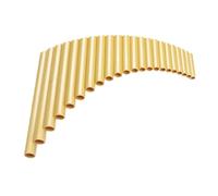 Pan Flute Instrument 22 Pipes ABS G Key Pan Flute Right Left Hand Professional Performance(Golden right)
