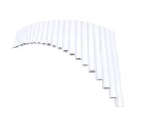 Pan Flute Instrument 22 Pipes ABS Plastic G Key Pan Flute Right Left Hand Professional Performance(White Left)