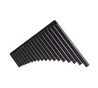 Pan Flute Instrument Easy To Play Songs 18 Pipes Pan Flute Pan Pipe G Key ABS Plastic Traditional Woodwind Musical Instrument(Black)