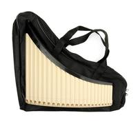 Pan Flute Instrument Left Hand ABS Pipes Panflute C Key Professional Performance Rich Tone(22 WHITE)