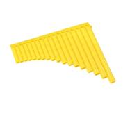 Pan Flute Instrument Panpipes 1816 C Major Curved Pipe Suitable For Beginners And Professional Players(18 tubes of yellow)