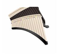 Pan Flute Instrument Panpipes 1816 Pipes C Major Curved Pipe Suitable For Beginners And Professional Players(16-inch bent tube C-tone beige)