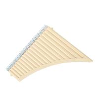 Pan Flute Instrument Resin Anti-fall 18-pipe Panpipe - 18-pipe Rice Traditional Woodwind Instrument In Various Colors(White)