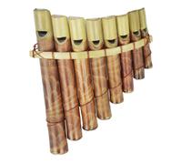 Pan flute made of bamboo wood flute pipe lotus flute wood children's toy