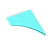 Pan Flute National Musical Instrument For Beginners To Learn 16-tube C Key Easy To Learn Pan Flute Pink Blue (Color : Blue)