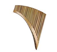 Pan Flute Natural Bitter Bamboo 22 Pipes Pan Flute C Key Pan Pipes Woodwind Instrument With Protect Case (Color : Left)