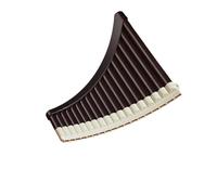 Pan Flute Pan Flute 16tube Or 18tube Beginner Friendly Curved Black C Major Professional With Accessories(Arc-shaped 18-tube black)