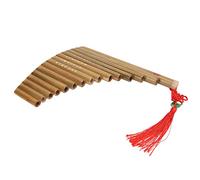 Pan Flute, Pan Pipes Pollution Free G Key with Cleaning Tools for Beginners for Play (Left-Hand)