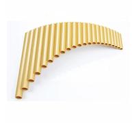 Pan Flute PanFlute 22 Pipes ABS Material Panpipe Right/Left Hand Handmade Folk Musical Instrument Pipe Dizi(Golden Right Hand)