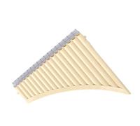 Pan Flute Panpipes 16 Or 18 Pipe C Key Resin Instruments Suitable For Beginners And Professional Players(18-tube off-white C major)
