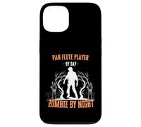 Pan Flute Player by Day Zombie by Night Funny Halloween Case for iPhone 13