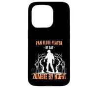 Pan Flute Player by Day Zombie by Night Funny Halloween Case for iPhone 15 Pro