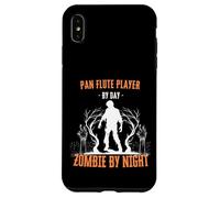 Pan Flute Player by Day Zombie by Night Funny Halloween Case for iPhone XS Max