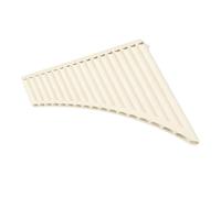 Pan Flute Set Colorful Pan Flute Instrument 16 18 Pipe C Key Straight Or Curved Professional Pan Flute(18 beige)