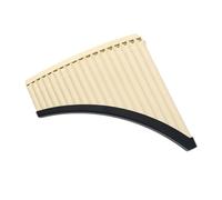 Pan Flute Set Colorful Pan Flute Instrument 16 18 Pipe C Key Straight Or Curved Professional Pan Flute(18 beige 2)
