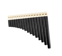Pan Flute Set Easy To Learn Pan Flute 16 18 Pipe C Key Instrument Straight Or Curved Playing Exercises Professional Pan Flute(16 brown)