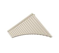 Pan Flute Set Easy To Learn Pan Flute 16 18 Pipe C Key Instrument Straight Or Curved Playing Exercises Professional Pan Flute(18 beige)