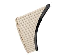 Pan Flute Set Easy To Learn Pan Flute 16 18 Tube C Key Detachable Curved Tube With Hanging Rope Professional Pan Flute(18 beige curved)