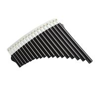 Pan Flute Set Pan Flute C Key 16 18 Tube Curved Beginner Teaching Special Professional Pan Flute(18 bk brown)
